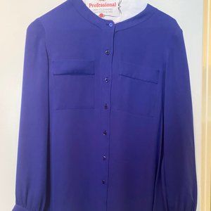 Royal Blue Theory Blouse